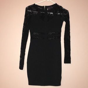 Black long sleeve dress